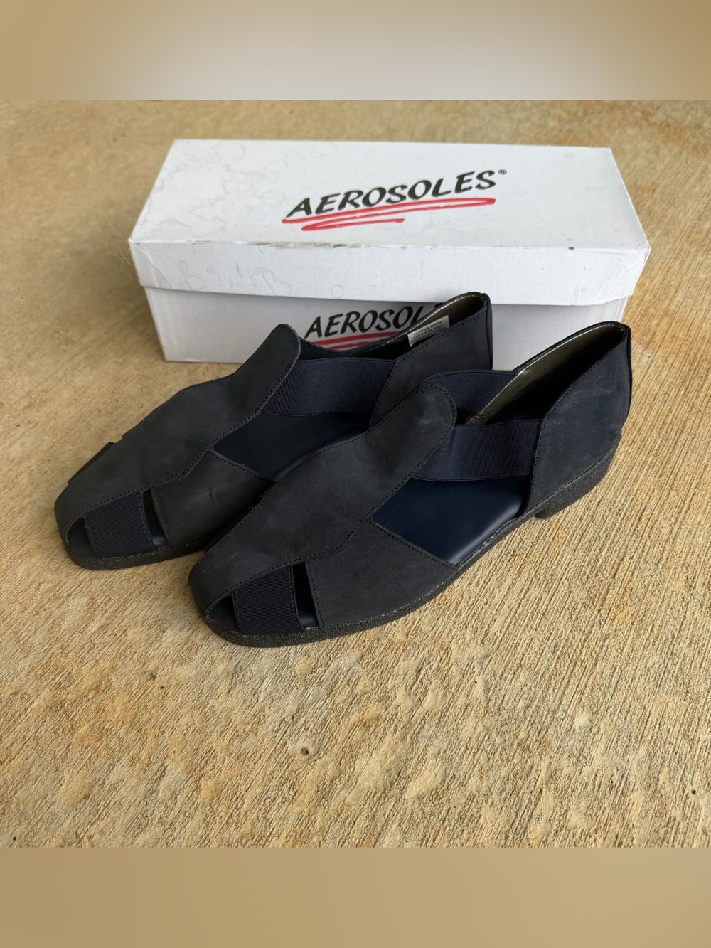 Aerosoles Women's 4Give Fisherman Flat Navy Blue Size 8 NIB